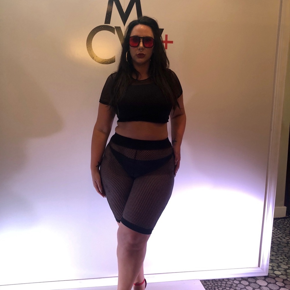 KluvKurves Boutique Mesh 2 piece set 1x